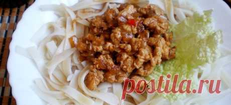 Рисовая лапша с курицей пошаговый рецепт с фото