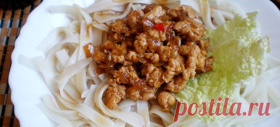 Рисовая лапша с курицей пошаговый рецепт с фото