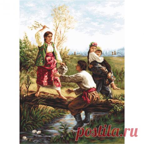 Через кладку В559 Luca-S вышивка крестом | Набор | Купить