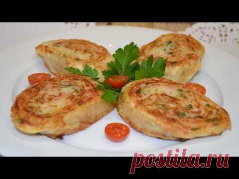Рецепт: Рулетики из лаваша с картошкой и колбасой на RussianFood.com