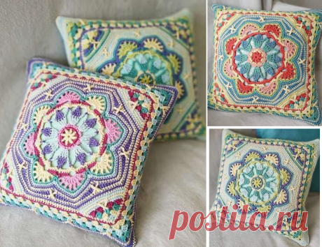 Диванные подушки-мандала - выбираем модели и изучаем схемы | МНЕ ИНТЕРЕСНО | Яндекс Дзен