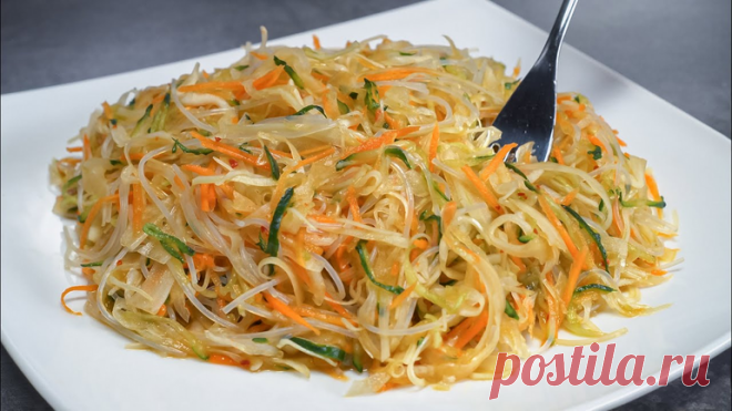 Салат с фунчозой «Хэйхэ»