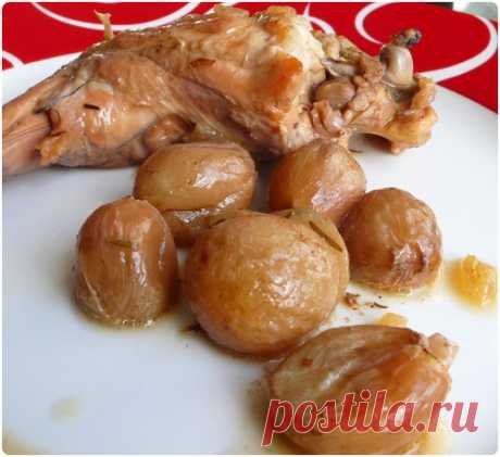 кролик фрикасе с виноградом и розмарина | chefNini