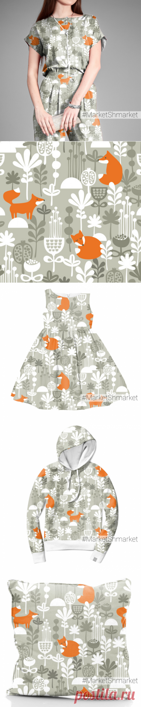 Ткань Зимний сон - закажи на #MarketShmarket.com любая ткань с любым принтом