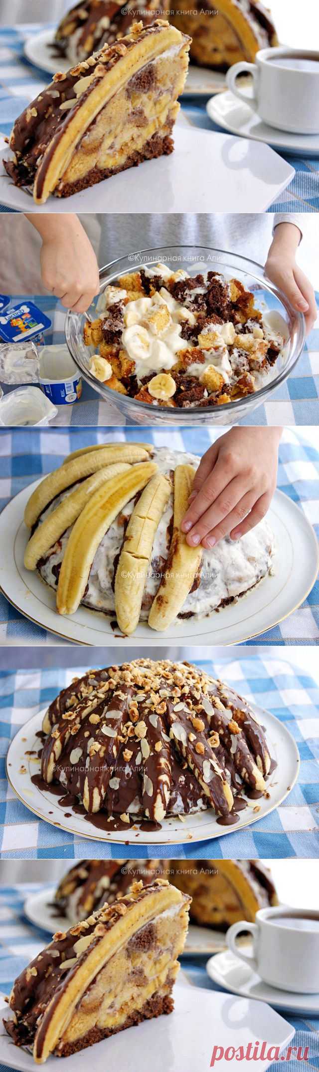 Торт "Панчо" супер-банановый - очень вкусный, ароматный, красивый с виду и в разрезе