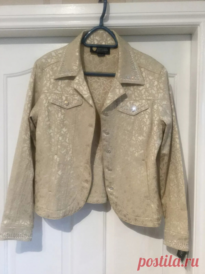Christine Alexander Jacket With Swarovski Stones Size 10/12 Med | eBay