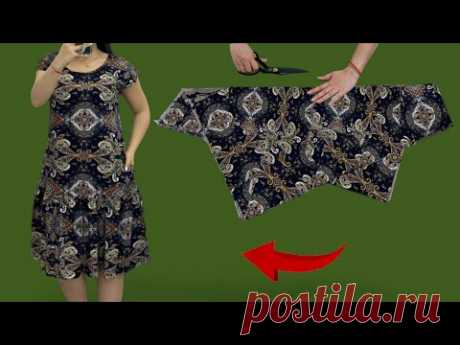✅Крутое летнее платье спасет вас этим летом 👗 Сшейте за считанные минуты✂️ Сшить сможет даже новичок