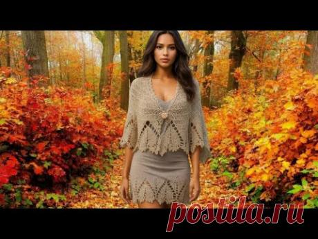 Красивая шалька крючком. Просто.#(2025.)
