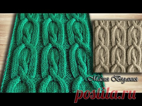 Интересные красивые косы спицами