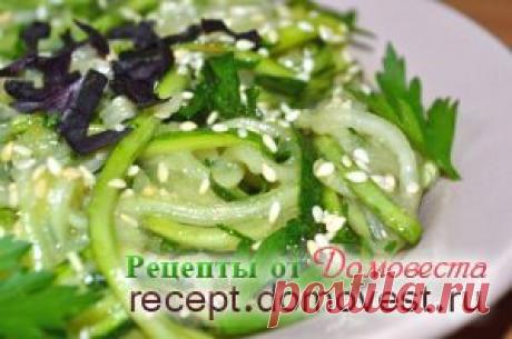 Салат из свежих кабачков » Рецепты от Домовеста