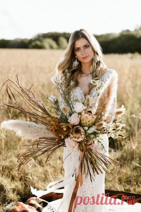 Пампасная трава в букет невесты ⭐