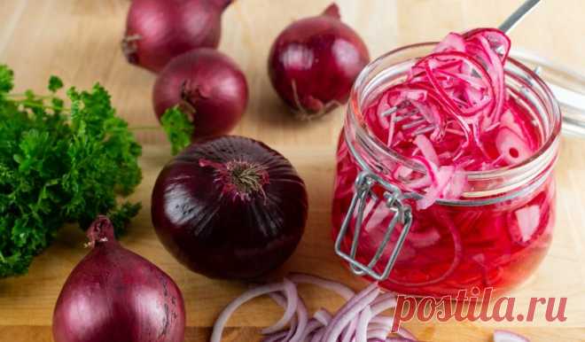 Быстрый маринованный лук с яблочным уксусом