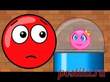 Новый КРАСНЫЙ ШАР #13. 33-35 УРОВНИ.  Мультик ИГРА New Red Ball 2