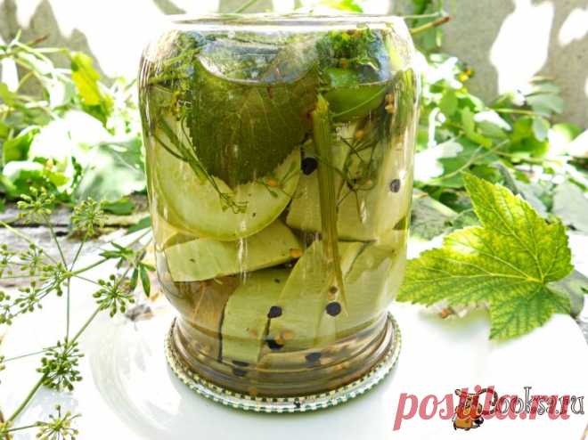 Вкусные маринованные кабачки на зиму.