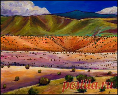 Johnathan Harris Fine Art | Современный Юго-Запад Пейзаж Жикле печать на холсте