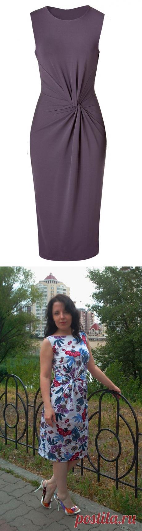 МК платья с Х-драпировкой