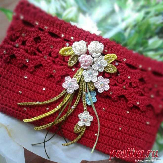 Как связать стильный и красивый клатч крючком