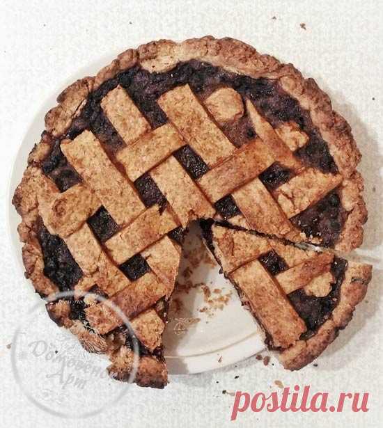 Вкусный постный черничный пирог. Очень простой рецепт | Домовёнок-Арт