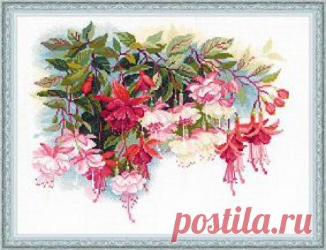 Фабрика Пряжи :: RIOLIS Сотвори сама(Цветочные композиции) :: №1398&quot;Фуксия&quot;