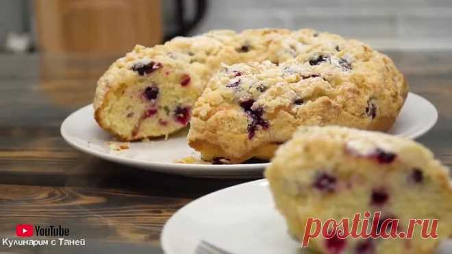 Восхитительно вкусный кекс за 5 мин! Без миксера. Выпечка к чаю _ Кулинарим с Таней