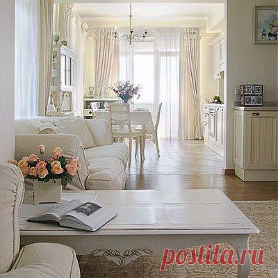 Гостиная в прованском стиле