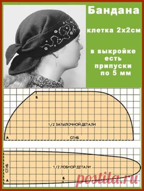 Платок и его «родственники» своими руками.ч.1 Бандана. | Vasha Economka | Яндекс Дзен