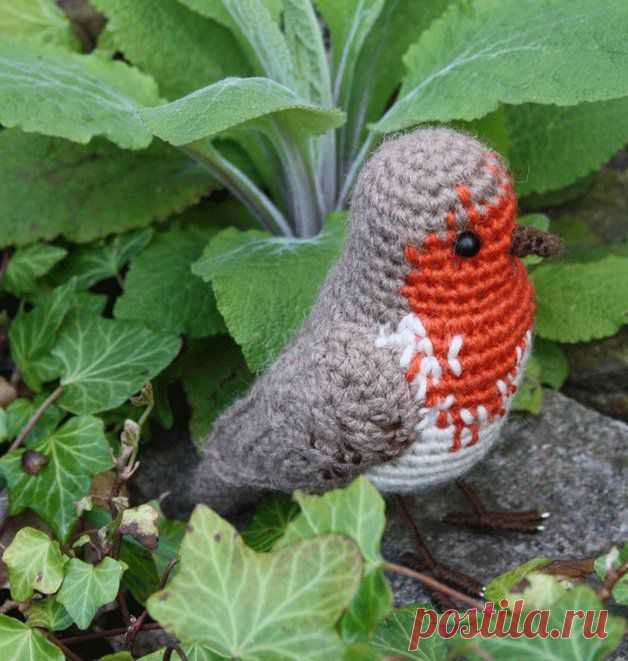 Вязаные Учебники - Amigurumi птица - Робин - крючком узор PDF - уникальный продукт на allescaro на DaWanda