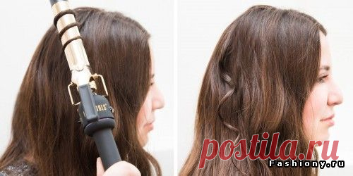 Если Вы хотите тонкие и структурные локоны, сделайте из них жгутик прежде, чем обернуть вокруг плойки.
