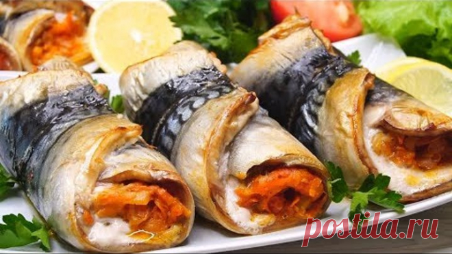 Украсят любой стол! Рулетики из Скумбрии