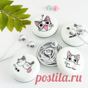 Няшные котики, наушники в футляре для девочек | Алиэкспресс на русском. Обзоры товаров и отзывы. Хороший Алиэкспресс.