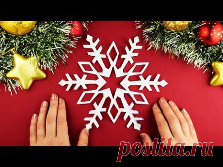 Делаем красивую снежинку на Новый год за 5 минут