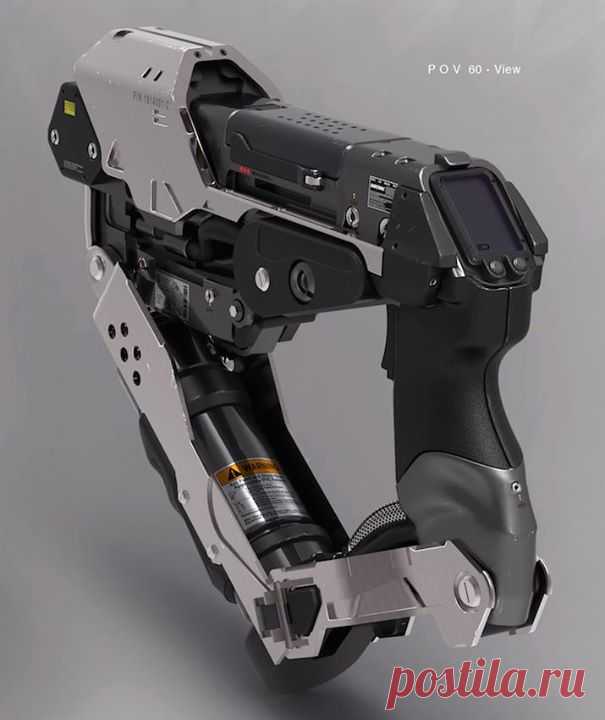 3D модель. Пистолет.