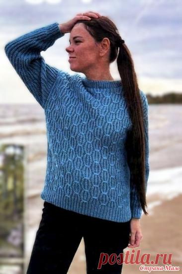 Джемпер Бирюза. Вяжем Крючком №11 2025