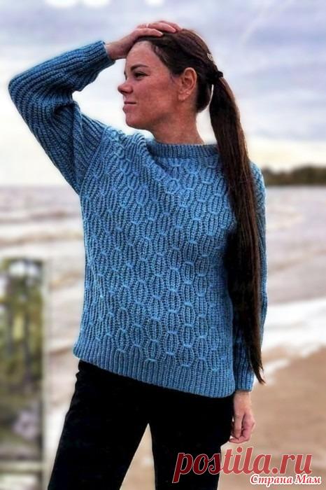 Джемпер Бирюза. Вяжем Крючком №11 2025