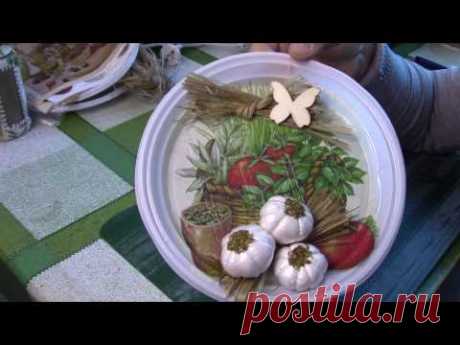 Обережное панно с чесноком на кухню своими руками. ХоббиМаркет#18выпуск