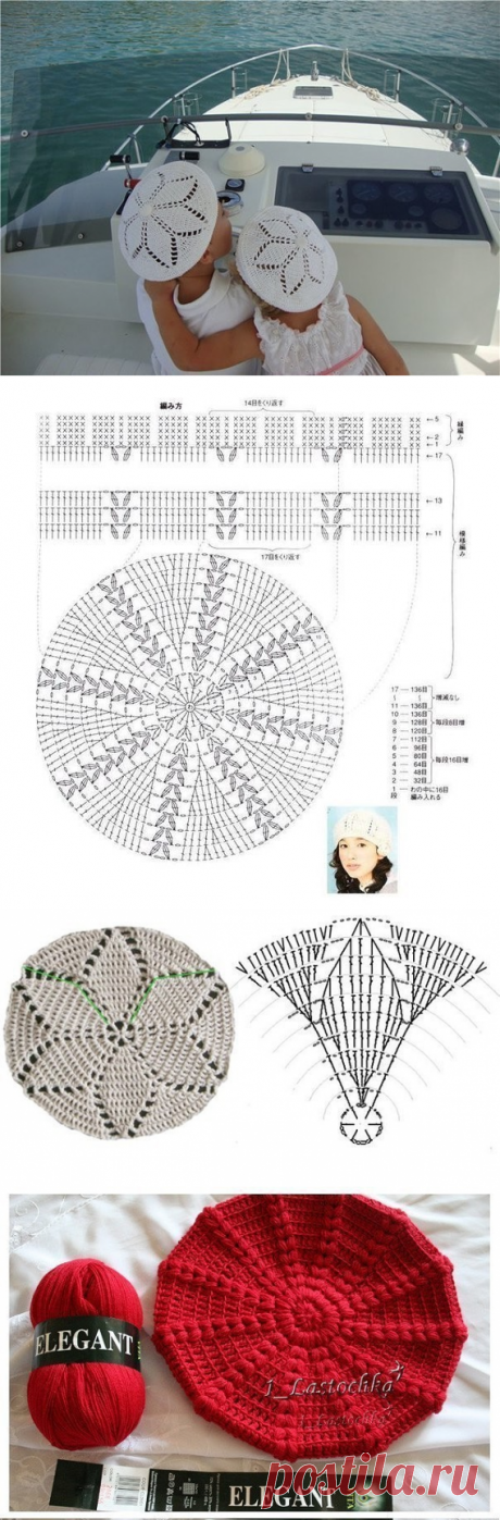 (58) Одноклассники Схемы беретов крючком