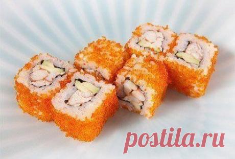 Готовим роллы Калифорния дома! Ингредиенты:... / Еда и напитки / ГОТОВИМ ВКУСНО. / Pinme.ru / LanVan