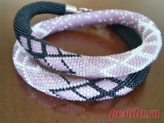 Жгут "Опаловые блики" | biser.info - всё о бисере и бисерном творчестве