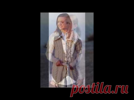 Вязание жилета (обзор моделей ) - YouTube