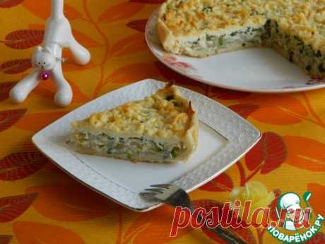 Пирог "Быстро, просто, вкусно" – вариант лукового пирога, тесто ММС