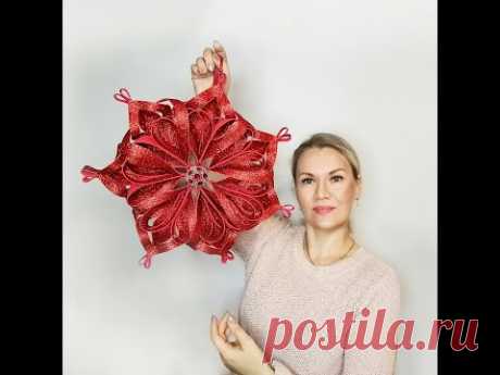 МК Большая Снежинка из фоамирана, изолона.