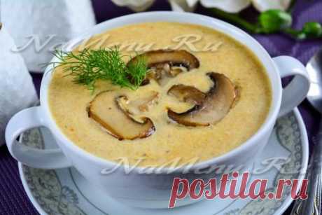Грибной суп-пюре из замороженных грибов, рецепт с фото
