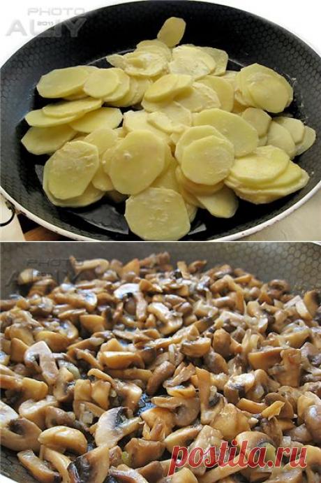253. Жареная картошка с грибами (или секрет &quot;румяной корочки&quot;)