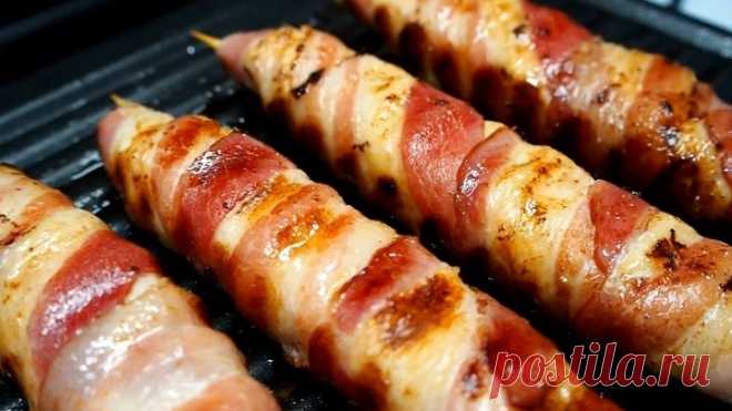 ++Куриное «Эскимо» в беконе! Вкусный и сочный УЖИН !