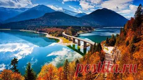 Удивительная красота озера Сильвенштайн (Бавария, Германия)