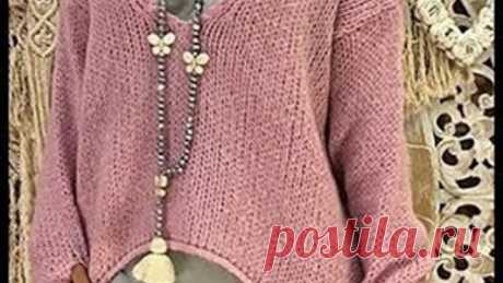 Новые Модели Вязаных Свитеров Спицами - 2019 / New Models Of Knitted Sweaters Knitting