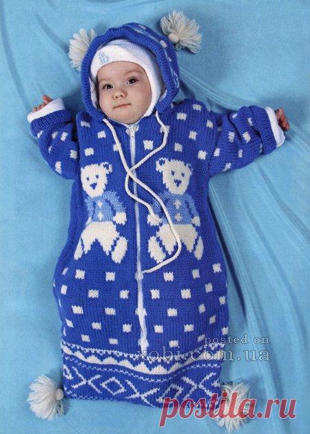 конверт для малыша с мишками