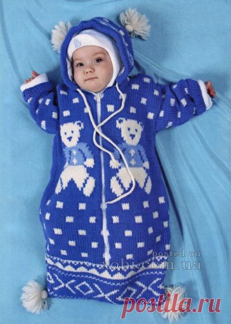 конверт для малыша с мишками