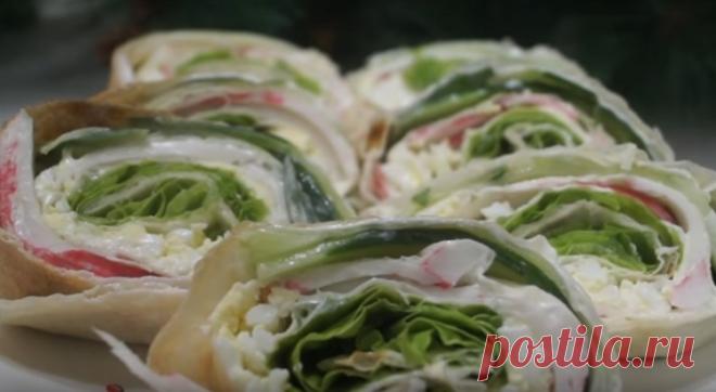 Рулет из лаваша. Оригинально и Очень вкусно - Простые рецепты Овкусе.ру