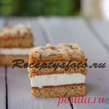 Торт коровка с миндальными хлопьями – рецепт с фото - Рецепты с фото